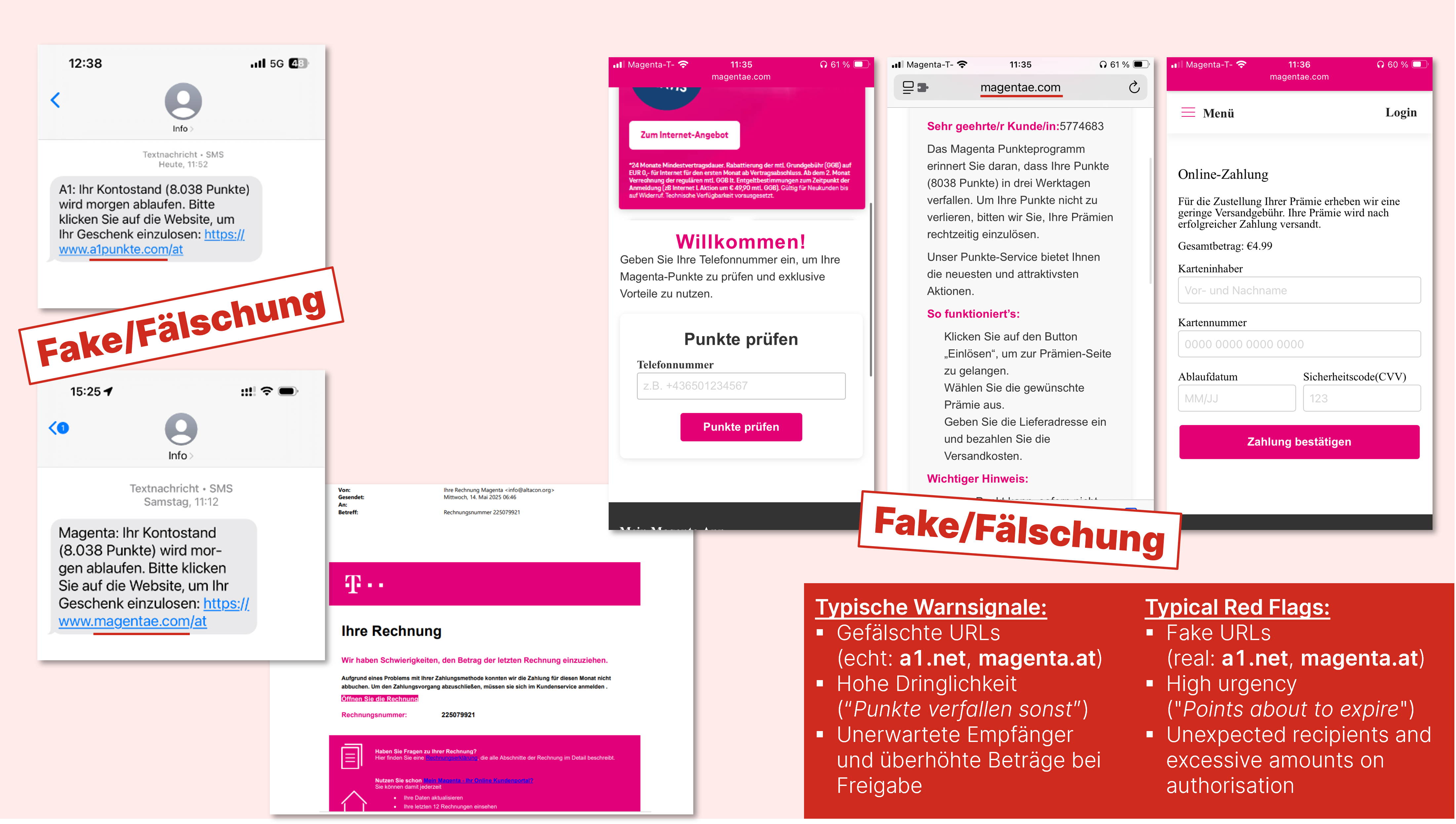 Beware of alleged messages from your telecoms provider